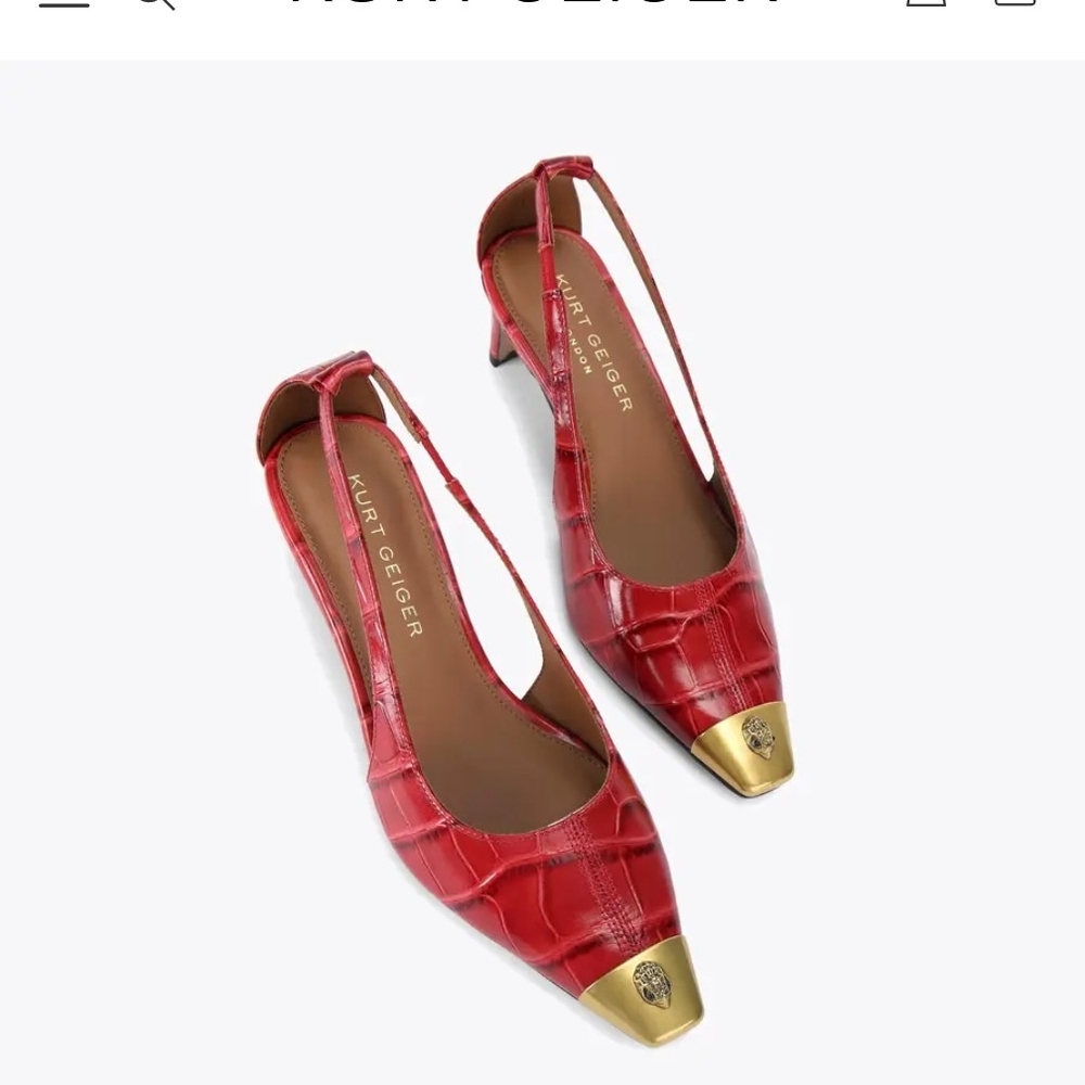Kurt Geiger Regent Open Court Red - NWT Size 7